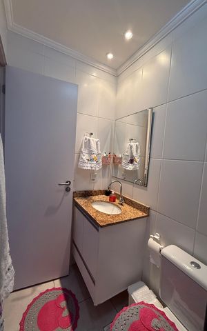 Apartamento à venda com 53m², 2 quartos e 1 vaga Apartamento à venda com 53m², 2 quartos e 1 vagaBanheiro 1