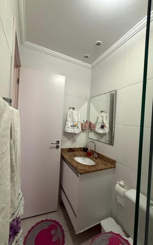 Apartamento à venda com 53m², 2 quartos e 1 vaga Apartamento à venda com 53m², 2 quartos e 1 vagaBanheiro 1