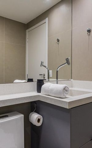 Apartamento para alugar com 28m², 1 quarto e sem vaga Apartamento para alugar com 28m², 1 quarto e sem vagaBanheiro