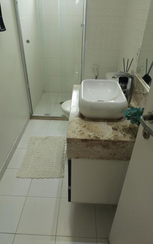 Apartamento para alugar com 63m², 2 quartos e 1 vagaBanheiro