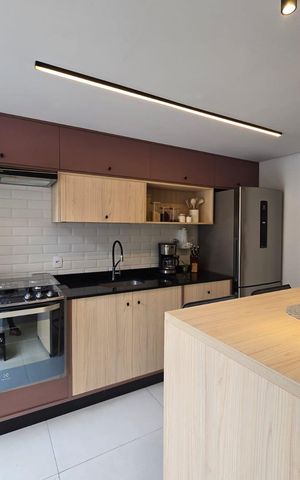 Casa de condomínio à venda com 98m², 3 quartos e 2 vagas Casa de condomínio à venda com 98m², 3 quartos e 2 vagasCozinha e Área de Serviço
