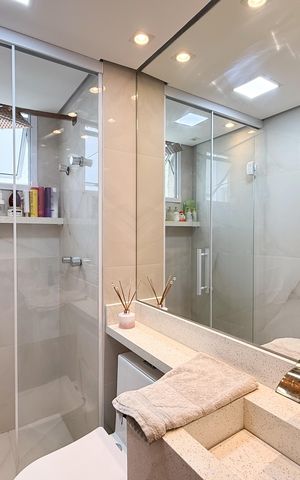 Apartamento para alugar com 44m², 2 quartos e 1 vaga Apartamento para alugar com 44m², 2 quartos e 1 vagaBanheiro