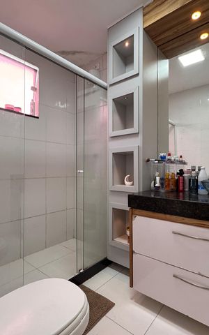 Casa de condomínio para alugar com 153m², 2 quartos e 2 vagas Casa de condomínio para alugar com 153m², 2 quartos e 2 vagasBanheiro Suíte 1