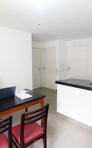 Studio à venda com 40m², 2 quartos e sem vagaSala