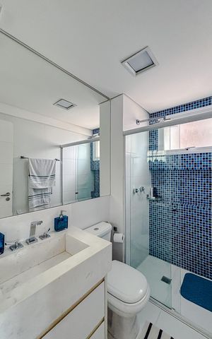 Apartamento à venda com 157m², 3 quartos e 4 vagasBanheiro da Suíte 3