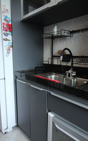 Apartamento à venda com 47m², 2 quartos e 2 vagasCozinha e Área de Serviço
