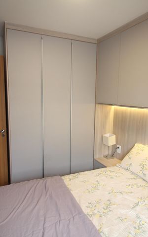 Apartamento à venda com 47m², 2 quartos e 2 vagasQuarto 1