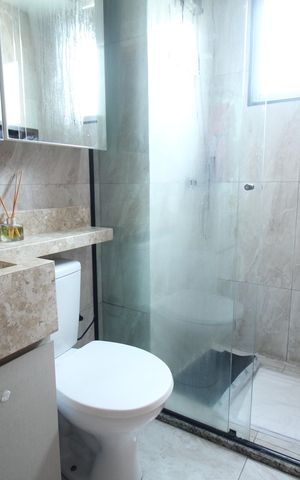 Apartamento à venda com 47m², 2 quartos e 2 vagasBanheiro 