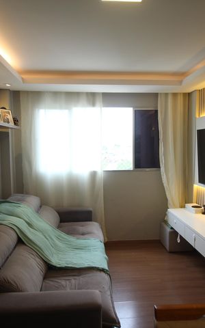 Apartamento à venda com 47m², 2 quartos e 2 vagasSala