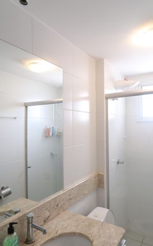 Apartamento para alugar com 86m², 3 quartos e 2 vagasBanheiro Social