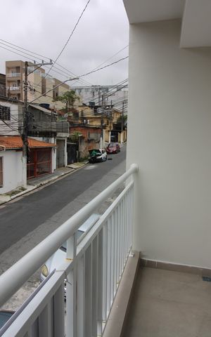 Apartamento para alugar com 48m², 2 quartos e sem vagaVaranda do Quarto 2 - Suíte