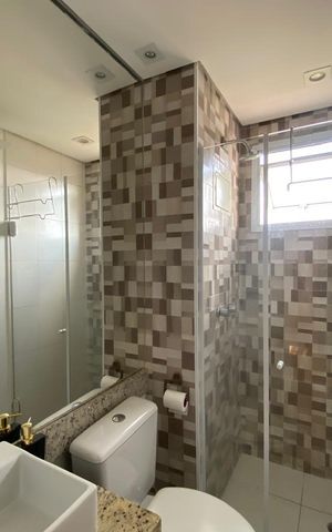 Apartamento para alugar com 45m², 2 quartos e 1 vagaBanheiro social 