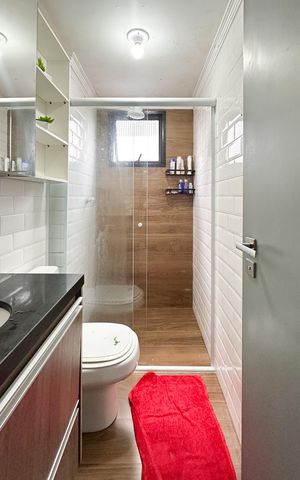 Apartamento à venda com 49m², 2 quartos e 1 vaga Apartamento à venda com 49m², 2 quartos e 1 vagaBanheiro Social