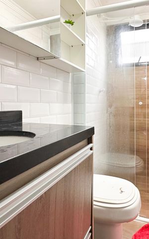 Apartamento à venda com 49m², 2 quartos e 1 vaga Apartamento à venda com 49m², 2 quartos e 1 vagaBanheiro Social