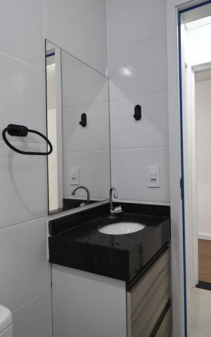 Apartamento para alugar com 46m², 2 quartos e 1 vaga Apartamento para alugar com 46m², 2 quartos e 1 vagaBanheiro