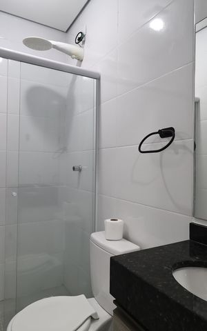Apartamento para alugar com 46m², 2 quartos e 1 vaga Apartamento para alugar com 46m², 2 quartos e 1 vagaBanheiro