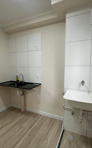Apartamento para alugar com 45m², 2 quartos e sem vaga Apartamento para alugar com 45m², 2 quartos e sem vagaCozinha e Área de Serviço