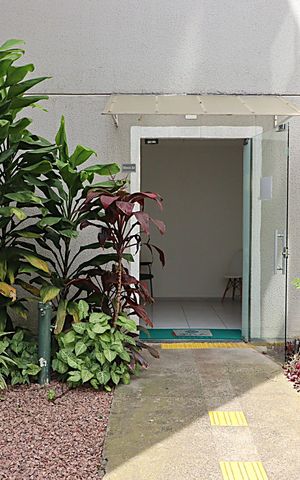 Apartamento para alugar com 50m², 2 quartos e 1 vagaEntrada do prédio 
