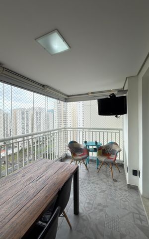 Apartamento à venda com 123m², 3 quartos e 2 vagas Apartamento à venda com 123m², 3 quartos e 2 vagasVaranda Gourmet