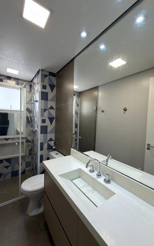 Apartamento à venda com 123m², 3 quartos e 2 vagas Apartamento à venda com 123m², 3 quartos e 2 vagasBanheiro Social
