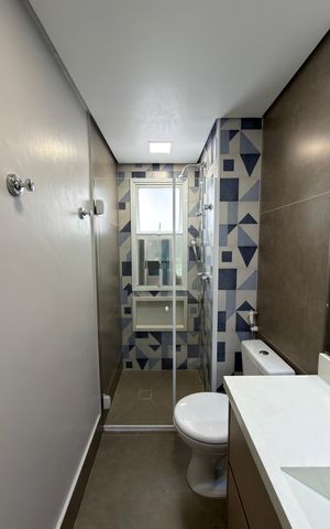 Apartamento à venda com 123m², 3 quartos e 2 vagas Apartamento à venda com 123m², 3 quartos e 2 vagasBanheiro Social