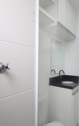 Apartamento para alugar com 46m², 2 quartos e 1 vagaBanheiro 