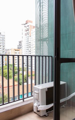 Studio para alugar com 22m², 1 quarto e sem vaga Studio para alugar com 22m², 1 quarto e sem vagaVaranda