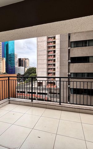 Studio para alugar com 36m², 1 quarto e sem vaga Studio para alugar com 36m², 1 quarto e sem vagaVaranda