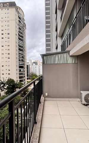 Studio para alugar com 36m², 1 quarto e sem vaga Studio para alugar com 36m², 1 quarto e sem vagaVaranda