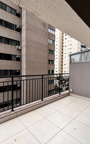 Studio para alugar com 36m², 1 quarto e sem vaga Studio para alugar com 36m², 1 quarto e sem vagaVaranda