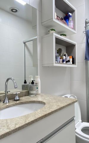 Apartamento à venda com 41m², 1 quarto e 1 vaga Apartamento à venda com 41m², 1 quarto e 1 vagaBanheiro