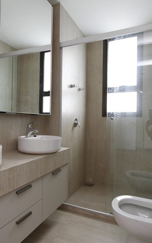 Apartamento para alugar com 115m², 3 quartos e 2 vagasBanheiro da Suíte 1