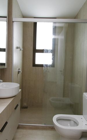 Apartamento para alugar com 115m², 3 quartos e 2 vagasBanheiro da Suíte 1