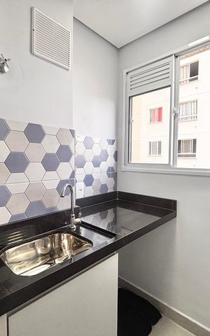 Apartamento para alugar com 28m², 1 quarto e 1 vaga