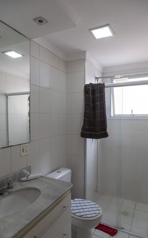 Apartamento para alugar com 94m², 3 quartos e 2 vagasBanheiro social