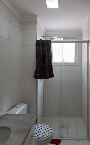 Apartamento para alugar com 94m², 3 quartos e 2 vagasBanheiro social