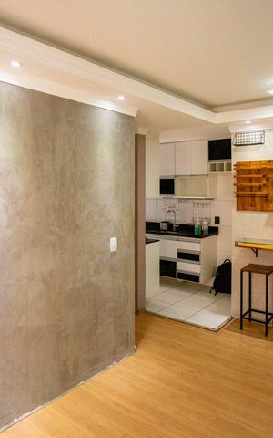 Apartamento para alugar com 44m², 2 quartos e 1 vagaSala
