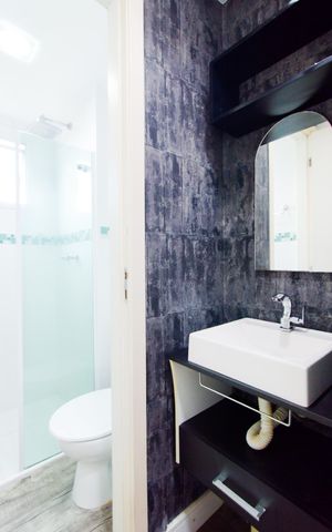 Apartamento para alugar com 49m², 2 quartos e 1 vagaBanheiro 