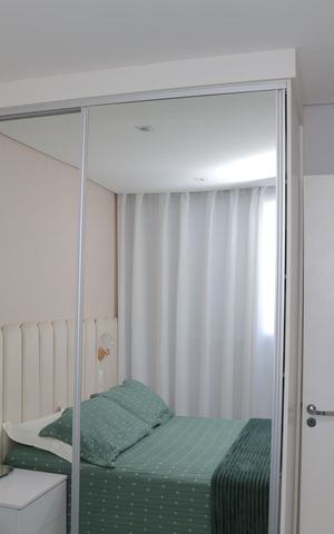 Apartamento à venda com 44m², 2 quartos e 1 vagaQuarto 2