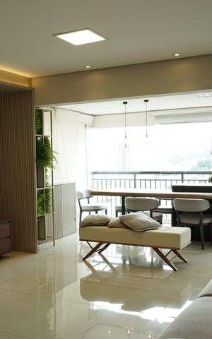 Apartamento para alugar com 110m², 3 quartos e 2 vagasSala e Varanda