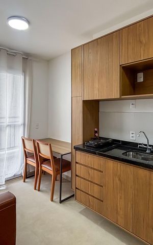 Apartamento para alugar com 29m², 1 quarto e sem vaga