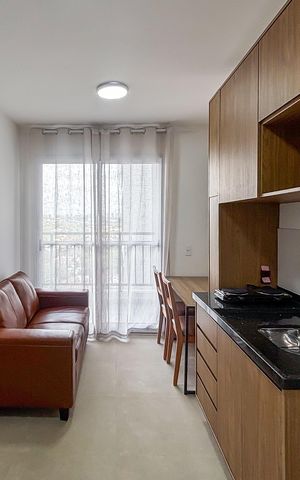 Apartamento para alugar com 29m², 1 quarto e sem vaga