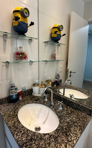 Apartamento para alugar com 87m², 3 quartos e 1 vaga Apartamento para alugar com 87m², 3 quartos e 1 vagaBanheiro da Suíte