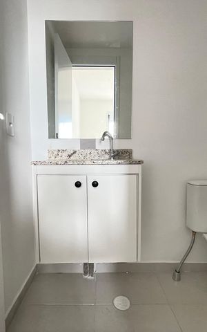Apartamento para alugar com 30m², 1 quarto e sem vaga Apartamento para alugar com 30m², 1 quarto e sem vagaBanheiro da Suíte