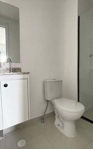 Apartamento para alugar com 30m², 1 quarto e sem vaga Apartamento para alugar com 30m², 1 quarto e sem vagaBanheiro da Suíte