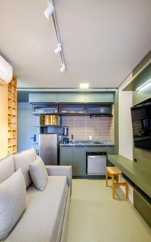 Apartamento para alugar com 28m², 1 quarto e sem vaga Apartamento para alugar com 28m², 1 quarto e sem vagaCozinha