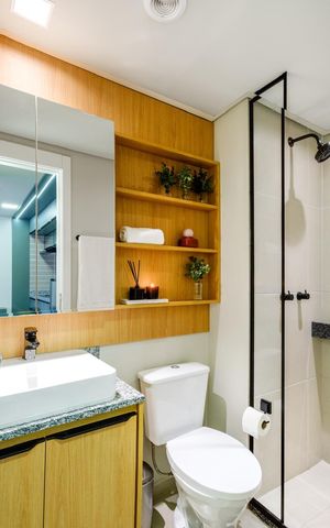 Apartamento para alugar com 28m², 1 quarto e sem vaga Apartamento para alugar com 28m², 1 quarto e sem vagaBanheiro