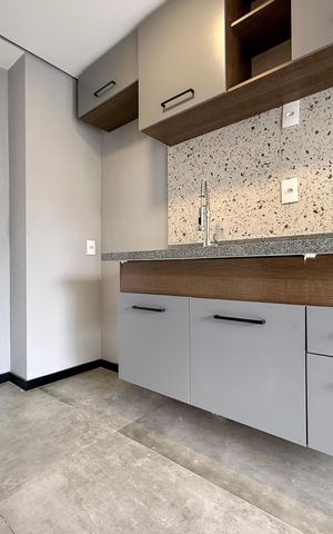 Studio para alugar com 24m², 1 quarto e sem vagaCozinha 