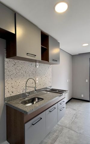 Studio para alugar com 24m², 1 quarto e sem vagaCozinha 