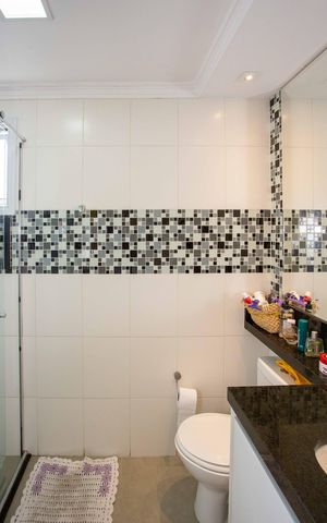 Apartamento à venda com 113m², 3 quartos e 2 vagasBanheiro da Suíte